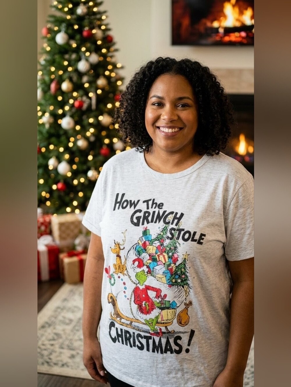 THE GRINCH Holiday Graphic Tee Classic Fit Plus Size 2X